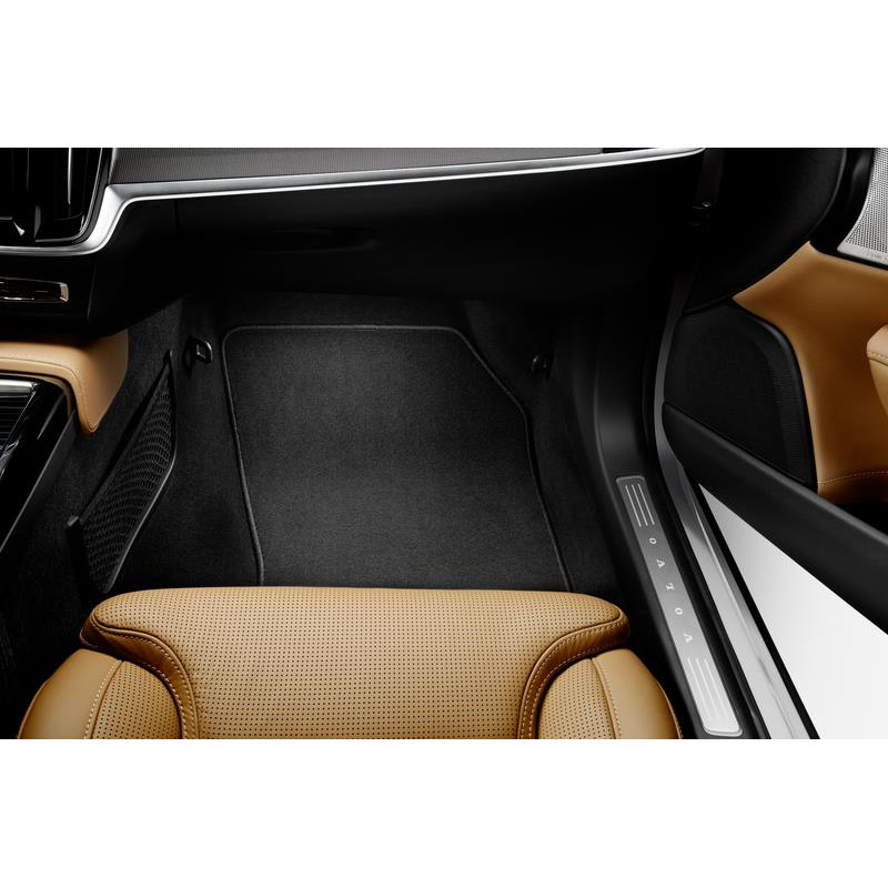 VOLVO V90 II zestaw dywaniki tekstylne welurowe czarne komplet 32216179 OE