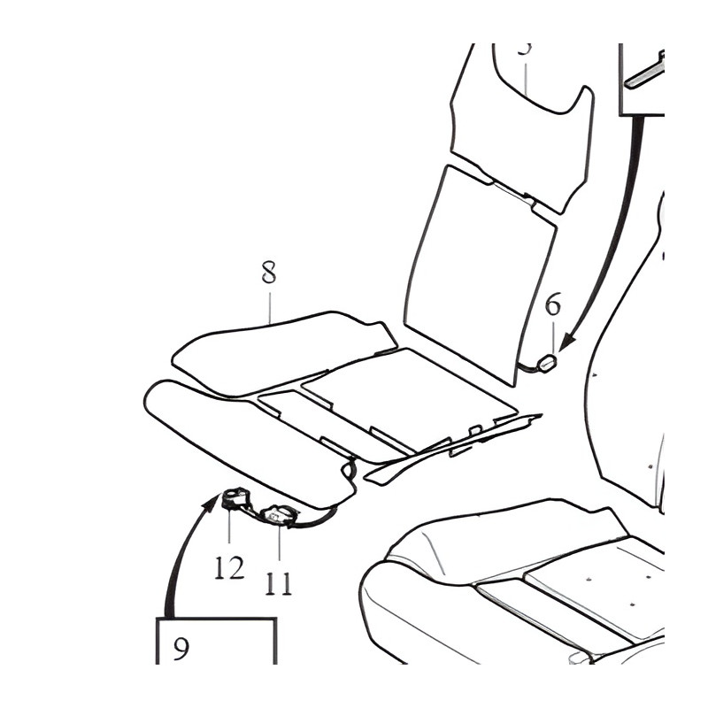 VOLVO mata grzewcza fotela...