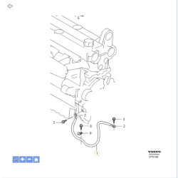 VOLVO przewód masowy minus 540mm XC90