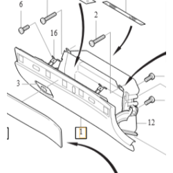 VOLVO XC90 drzwiczki schowka drewno 39999895 OE czesc fabrycznie nowa