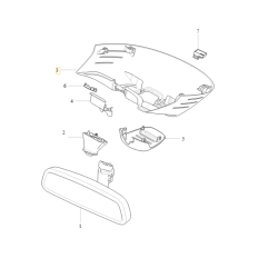 VOLVO S90 V90 V90CC oslona lusterka wewnetrznego 32368169 OE