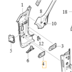 VOLVO V60 S60 wspornik dolny prawy bok nadwozia 31484820 OE