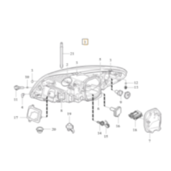 VOLVO C70 reflektor prawy przod oryginalny 31299791 OE