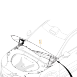 VOLVO EX90 maska silnika oryginalna 32318881