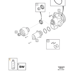 VOLVO S60 V60 S90 V90 XC60 XC90 II olej sprzęgło AOC haldex 1L OE 32240904