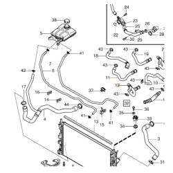 VOLVO S40 C70 V50 waz przewod chlodnicy wody OE