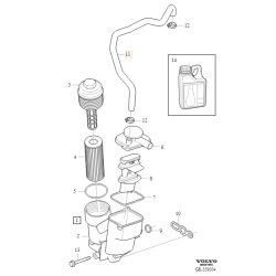 VOLVO C30 C70 S40 V50 odma przewod odmy ORYGINAL