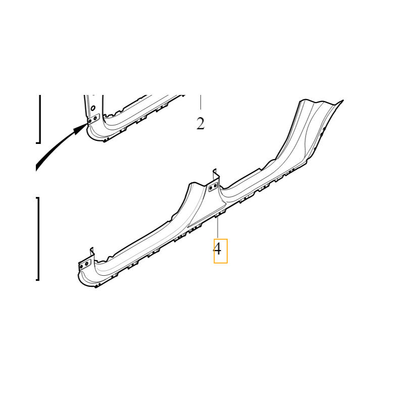 VOLVO XC60 II lewy prog...