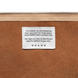VOLVO skorzana torba etui torebka amber kabel przewod zestaw prezent OE