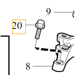 VOLVO C30 C70 S40 V50 oryginalna sruba poduszki silnika M10x45 OE