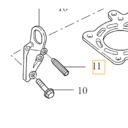 VOLVO C30 V40 S40 V50 S60 V60 S80 V70 szpilka alternatora ucha M10x156 OE