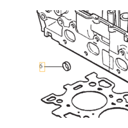 VOLVO C30 S40 V50 S80 V70 zaslepka glowicy 1.6D OE
