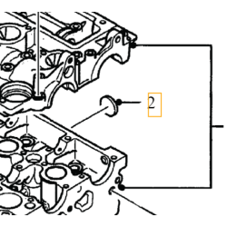 VOLVO C30 S40 V50 S80 V70 zaslepka glowicy 2.0D OE