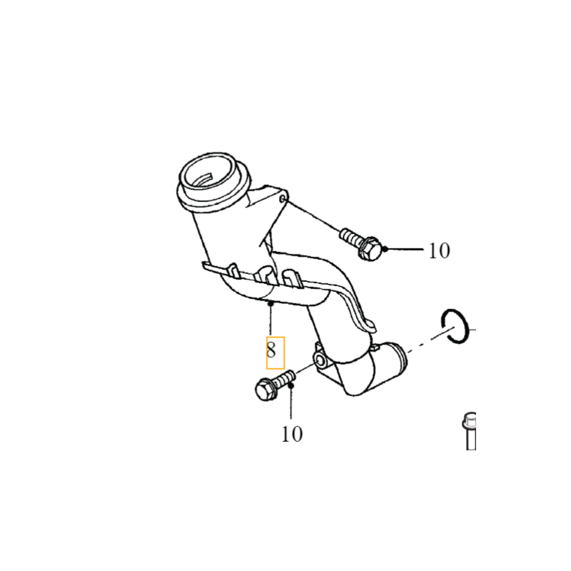 VOLVO C30 S40 V50 S80 V70 rura korpus przewod wlewu oleju 2.0D OE