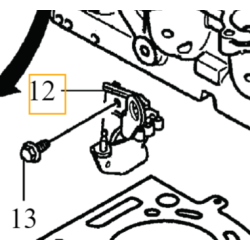 VOLVO C30 S40 V50 S80 V70 wspornik ucho montazowe glowicy 2.0D OE