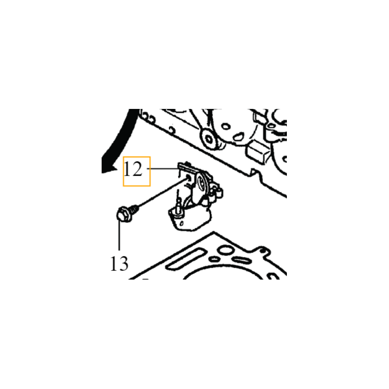 VOLVO C30 S40 V50 S80 V70 wspornik ucho montazowe glowicy 2.0D OE