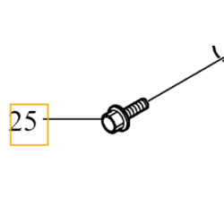 VOLVO oryginalna sruba wspornika M6x20 OE 30725147