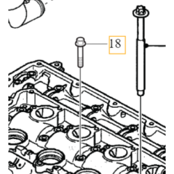 VOLVO oryginalna sruba pokrywy zaworow M6x40 OE 30725021