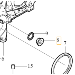 VOLVO zaslepka wkrecana bloku silnika 1.6D OE 31259216
