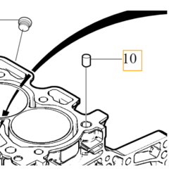 VOLVO kolek pin centrujacy glowice blok silnika 1.6D OE 31251101