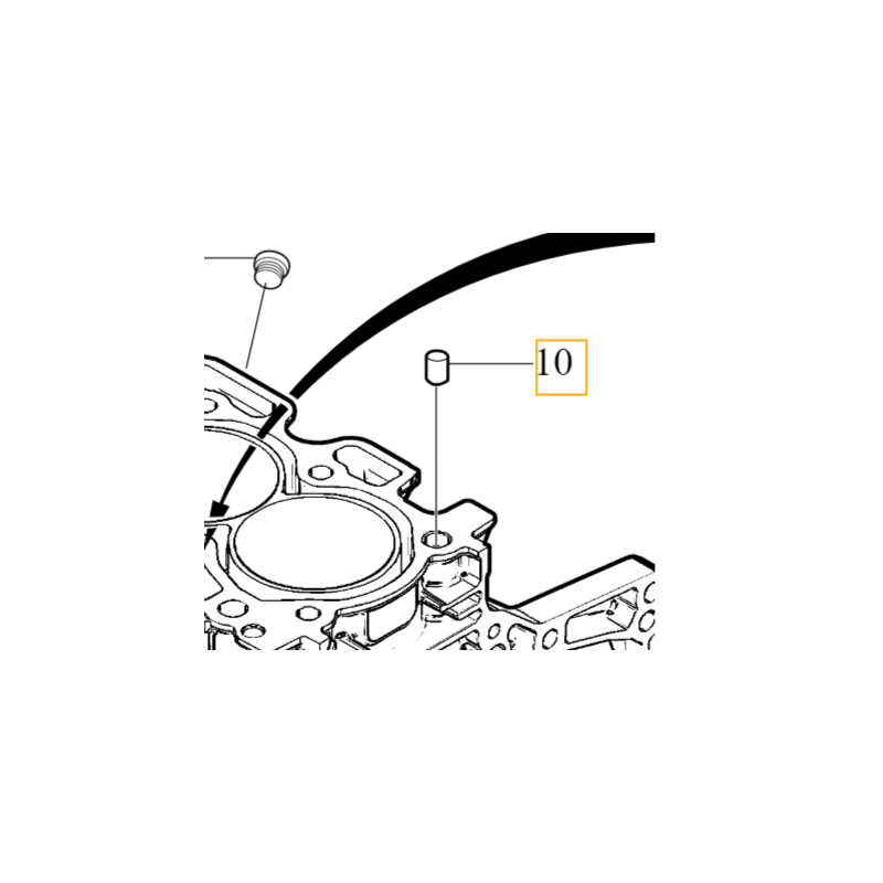 VOLVO kolek pin centrujacy glowice blok silnika 1.6D OE 31251101