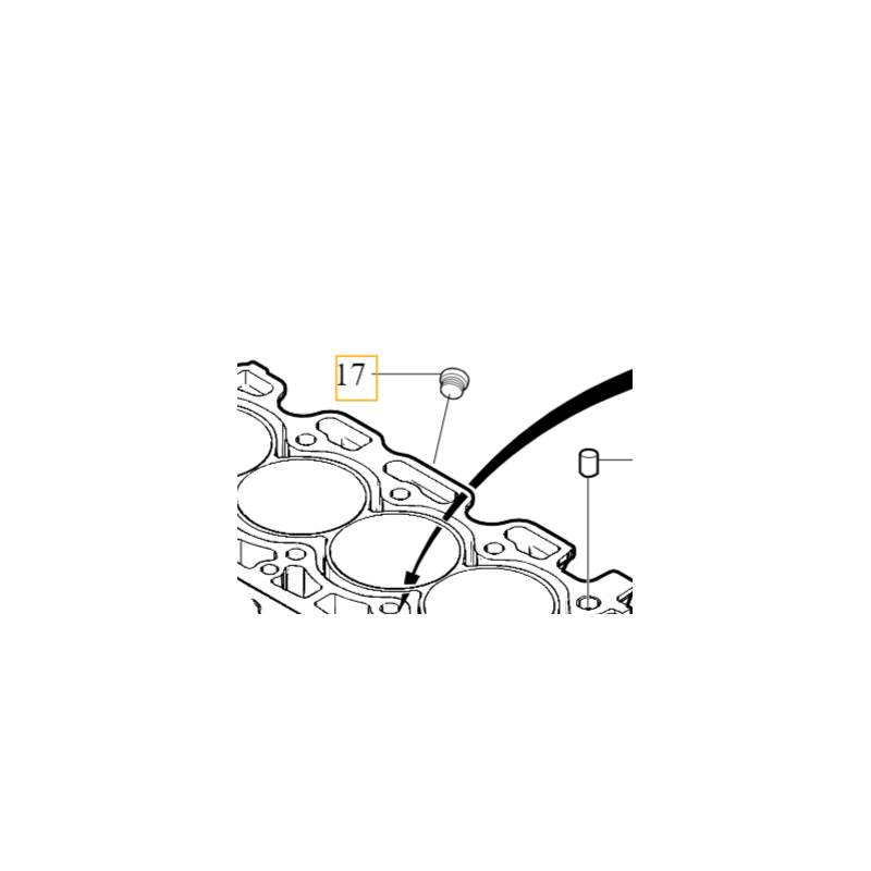 VOLVO zaslepka wkrecana bloku silnika 1.6D 2.0D OE 30725033