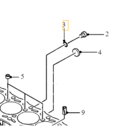 VOLVO uszczelka zaslepki wkrecanej bloku silnika 2.0D OE 8653736