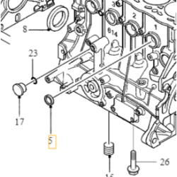 VOLVO zaslepka brok bloku silnika sr.14mm 2.0D OE 8653727