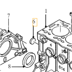 VOLVO zaslepka brok bloku silnika sr.27mm 2.0D OE 8653726