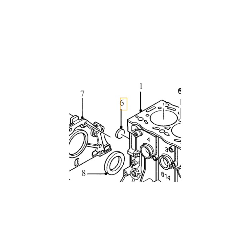 VOLVO zaslepka brok bloku silnika sr.27mm 2.0D OE 8653726