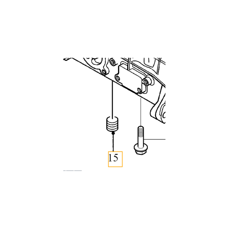 VOLVO zaslepka wkrecana...