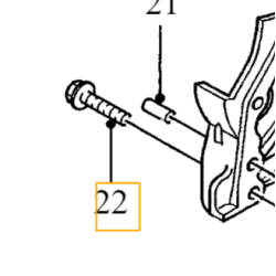 VOLVO oryginalna sruba M7x41x44.25 2.0D OE 999318