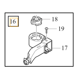 VOLVO C40 XC40 EV mocowanie prawe chlodnicy OE