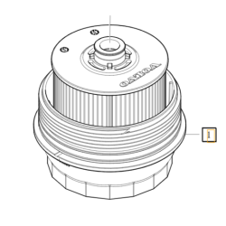 VOLVO XC40 oryginalna kompletna obudowa nakretka filtra oleju 1.5T OE