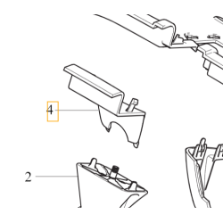 VOLVO XC90 II obudowa lusterka wewnetrznego pokrywa wiazki OE