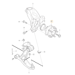 VOLVO V40 V40CC piasta kola przod lozysko zestaw OE