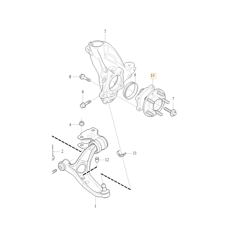 VOLVO V40 V40CC piasta kola...
