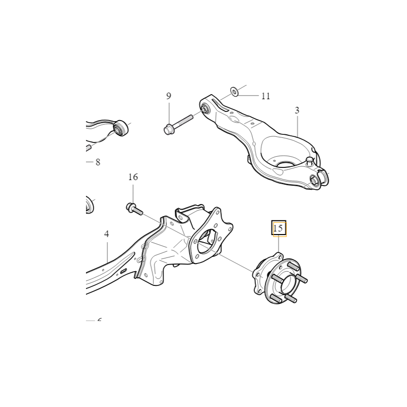 VOLVO V40 V40CC piasta kola...