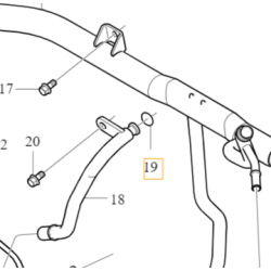VOLVO C30 C70 S40 V50 V40 S60 V60 XC60 XC70 uszczelka oring krocca wody OE