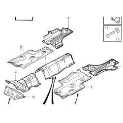 Volvo S60 V60 oslona podwozia przednia lewa OE