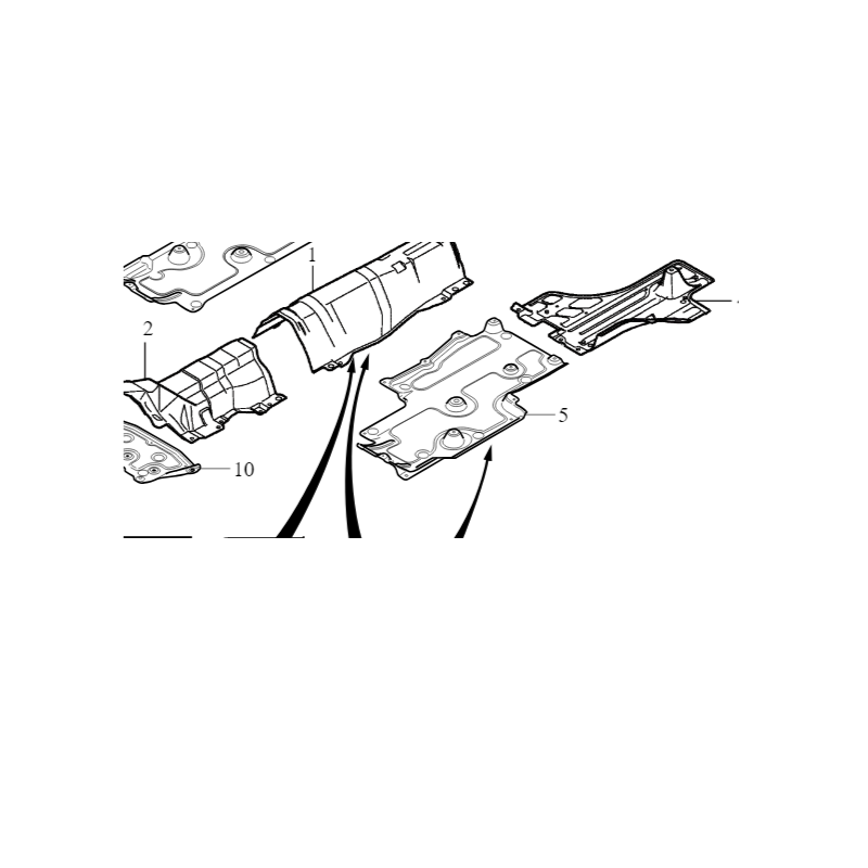 Volvo S60 V60 oslona podwozia przednia lewa OE