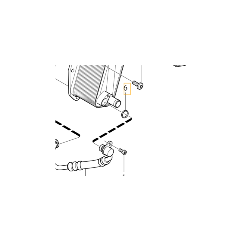 VOLVO S60 V60 V70 S80 XC60 XC70 XC90 uszczelka przewodu oleju 3.2 OE