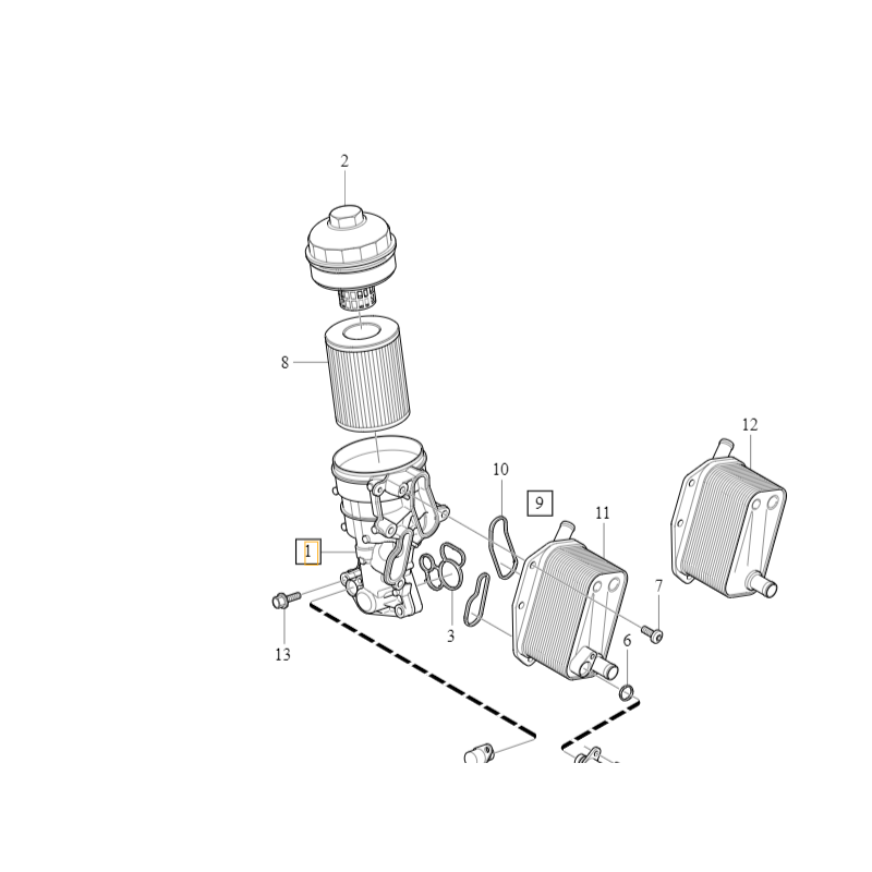 VOLVO S60 V60 V70 S80 XC60 XC70 XC90 obudowa podstawa filtra oleju 3.0T OE