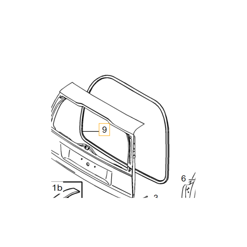 VOLVO V70 XC70 uszczelka karoseryjna klapy bagaznika OE