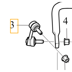 VOLVO S60 V60 S90 V90 XC60 XC90 II prawy lacznik drazka stabilizator tyl OE