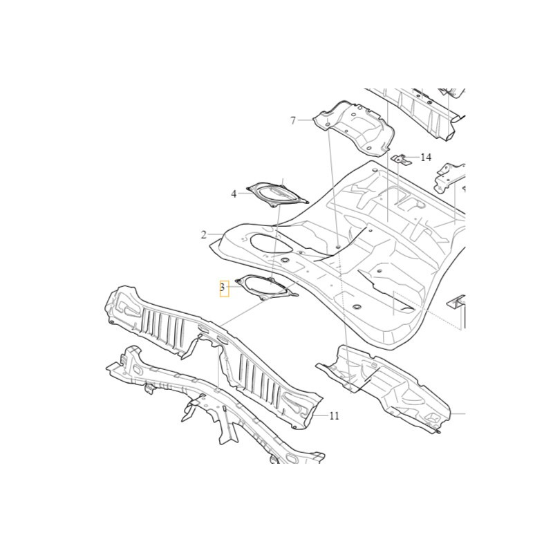 VOLVO S60 V60 V90 S90 XC60 XC90 wspornik mocowania pompy paliwa OE