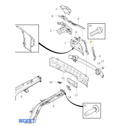 VOLVO XC90 II okular naroznik tylnej lewej lampy OE