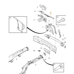 VOLVO XC90 II okular tyl gorny lewy OE