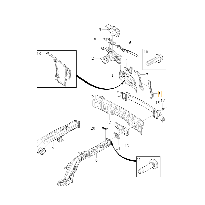 VOLVO XC90 II wzmocnienie...