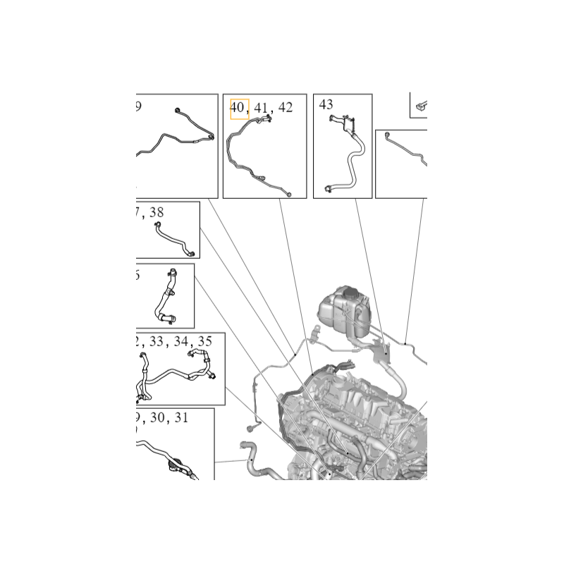 VOLVO XC60 II przewod chlodzacy rurki ukladu chlodzenia D420T OE